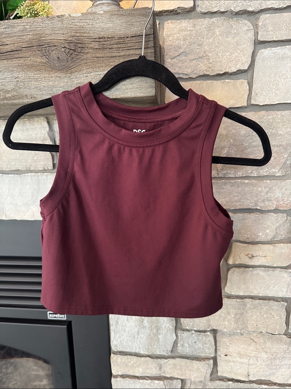DSG Burgundy Cropped Tank Top
